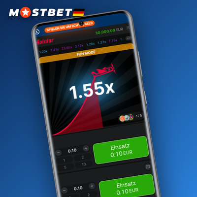Mostbet Aviator Game Dual-Bet-Funktion mit zwei unabhängigen Einsatzfeldern