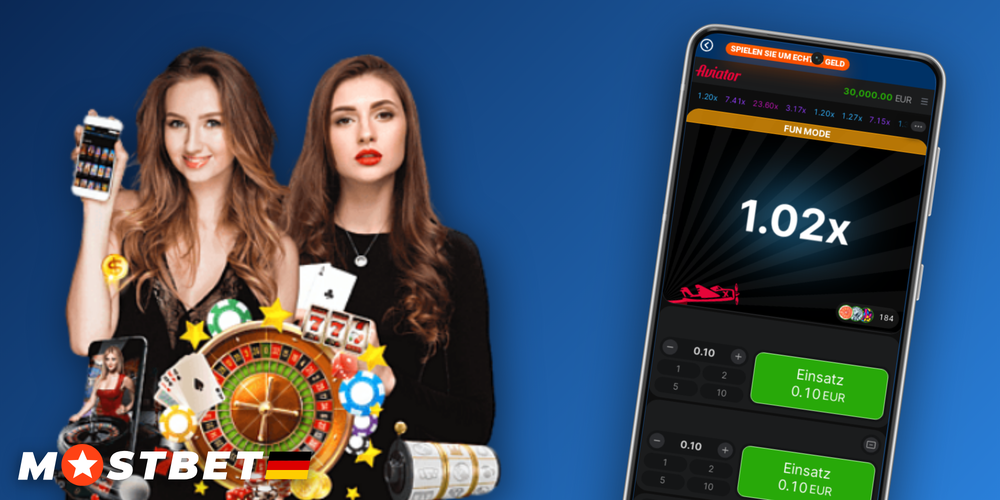 Mostbet Aviator Spielbildschirm mit Dual-Bet-Feldern und hervorgehobenem Cashout-Button