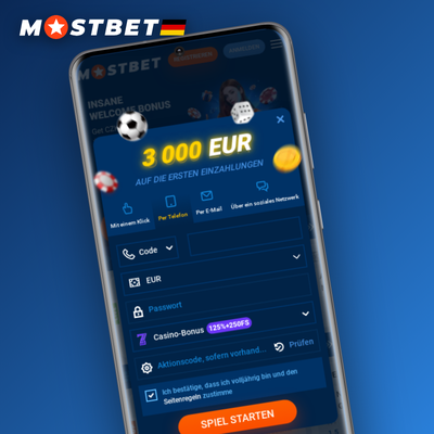 Telefonregistrierung bei Mostbet – SMS-Code eingeben und Konto sofort aktivieren